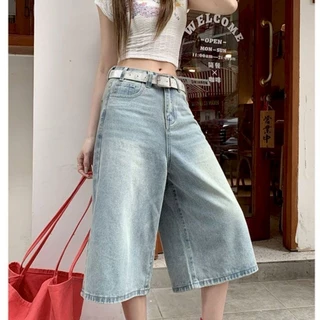 กางเกงยีนส์ขากระบอก S-10XL ทรงหลวมขากว้างใส่ได้ทั้งเอวสูง เอวต่ำ ผ้าใส่สบาย