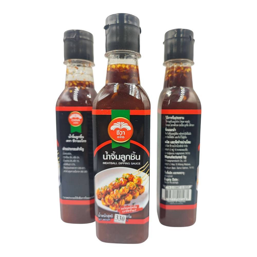 น้ำจิ้มลูกชิ้น ตรา ชีวา ขนาด 330 กรัม