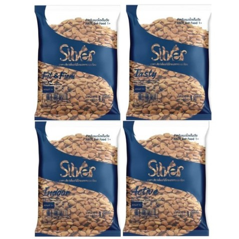 Silver อาหารแมว สำหรับแมวโต สูตรควบคุมความเค็ม ขนาด 1kg.x4ถุง(ถุงย่อยบริษัท)*โปรดอ่านรายละเอียดก่อนสั่งซื้อ