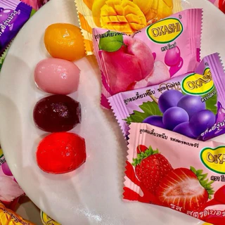 [1แพ็ค] เยลลี่กั้มมี่ Gummy OKASHI หอม อร่อย นุ่มหนึบหนับ หอมกลิ่นผลไม้แบบคลาสสิค แพ็คละ 1 kg.