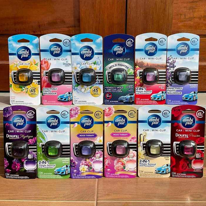13กลิ่นพร้อมส่งAmbiPur Car แอมบิเพอร์ คาร์ มินิ น้ำหอมปรับอากาศ  2.2ml