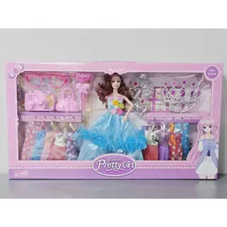 NB-TOYS เซ็ทตุ๊กตา ตุ๊กตาแต่งตัว ชุดตุ๊กตาเจ้าหญิง หักแขน-ขาได้ ของเล่นเด็กผู้หญิง พร้อมอุปกรณ์