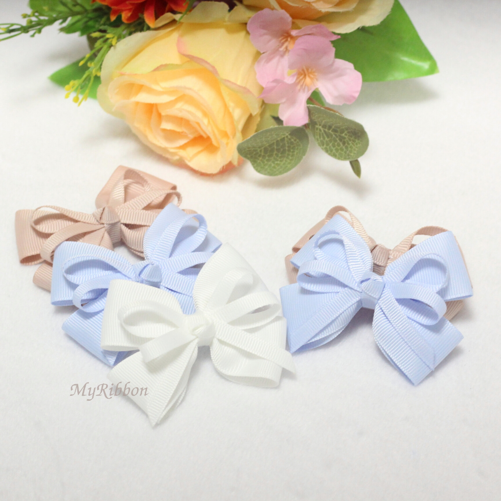 โบนักเรียน/กิ๊บติดผมเด็ก งานแฮนด์เมด ราคาคู่ละ 35 บาท แบบที่ 4