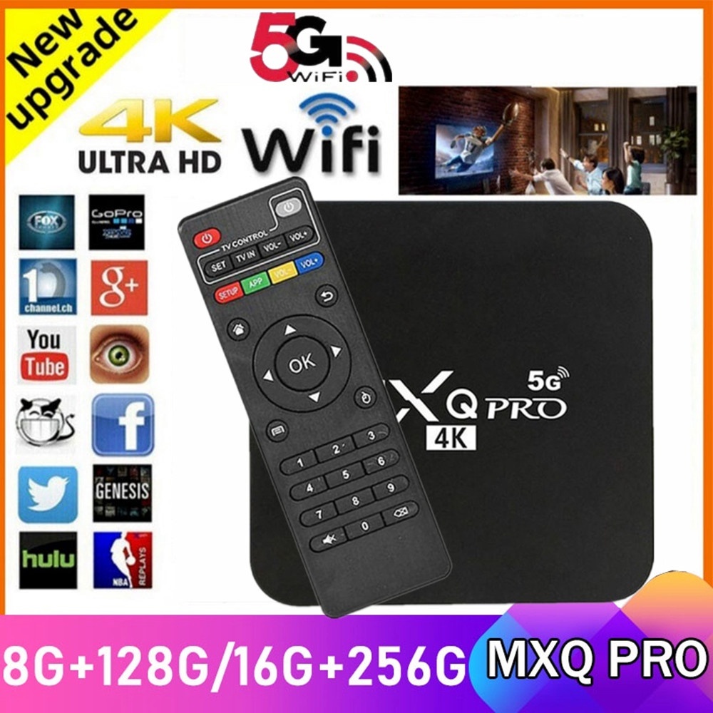 TV Box MXQ Pro TV Box 4K HD TV Box Android Technology 4K Smart TV Box And Keyboard TV Box dengan Net