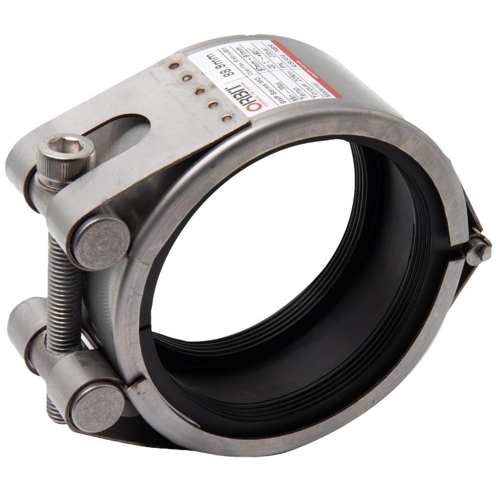 SIZE 1 1/2″ ถึง 6″ SWP ELBOW PIPE CLAMP REPAIR KIT NBR/SUS304 ″ORBIT″