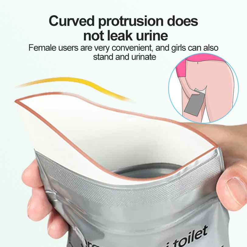 ถุงปัสสาวะ แบบพกพา ความจุ 700cc ถุงฉี่เจล ใช้ได้ทั้งผู้หญิงและผู้ชาย เหมาะสำหรับกลางแจ้งและการจราจรติดขัด - รูปที่ 4