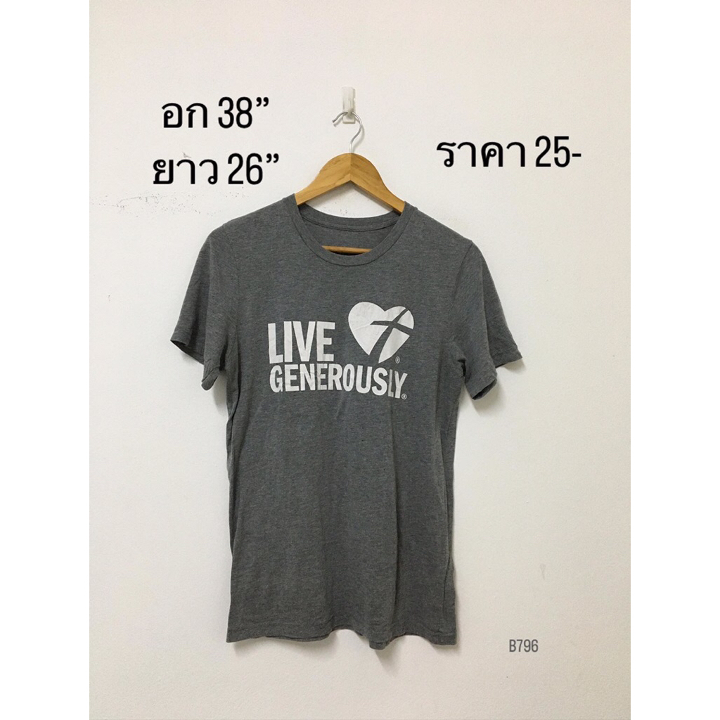 เสื้อยืดมือสองไซส์ M (B796)