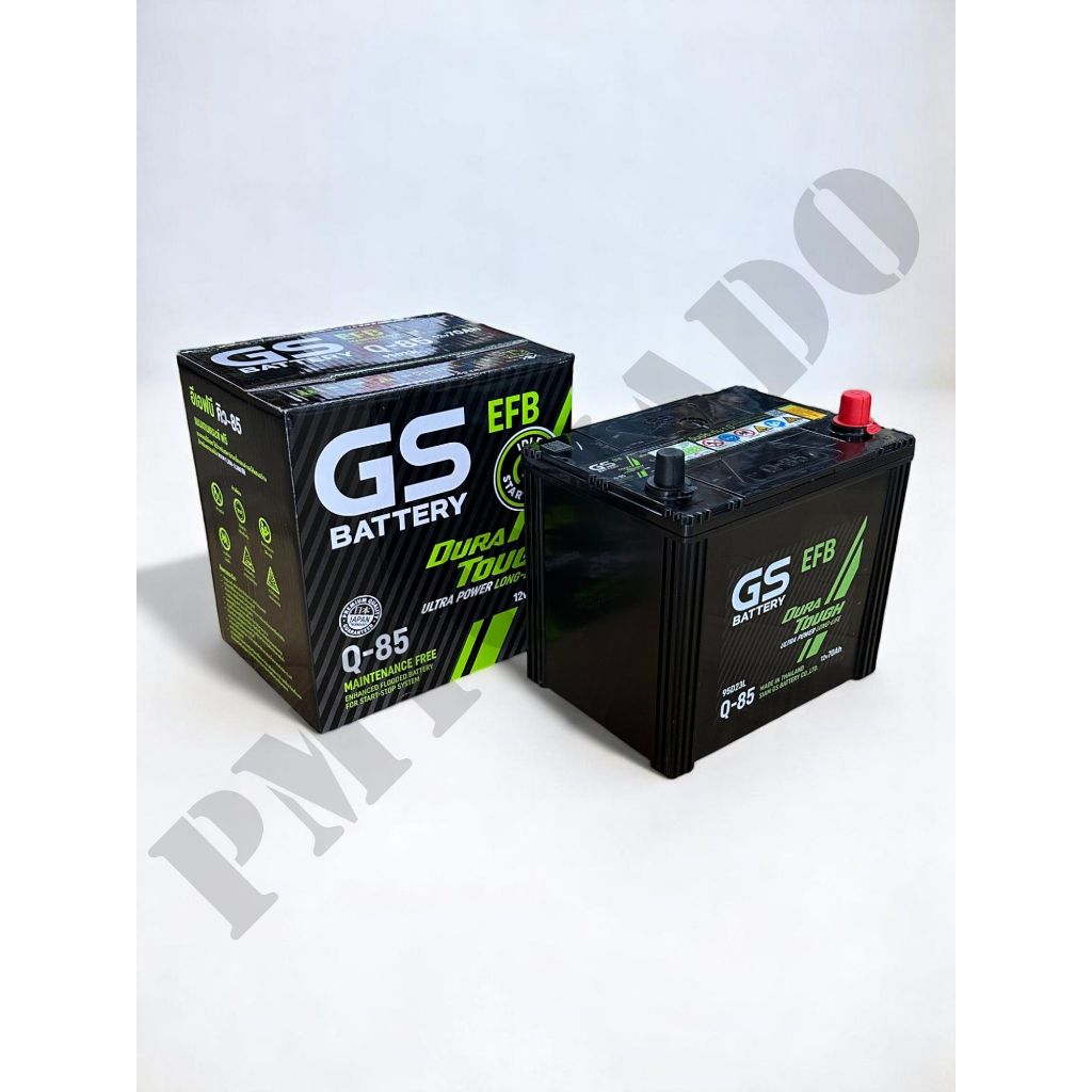ส่งด่วน GS Q-85 (L) EFB (70Ah) 95D23 Battery Q85 แบตรถ รองรับระบบ Start-Stop ISS กึ่งแห้ง พร้อมใช้ รูปที่ 6