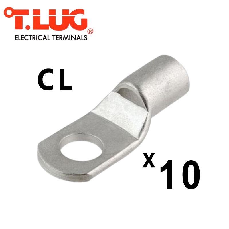CL10-6 CL10-8 CL16-6 CL16-8 CL25-6 CL25-8 CL25-10 หางปลาเหลี่ยมเปลือย ″T-LUG″ (10PCS./PACK) **ขายเป็