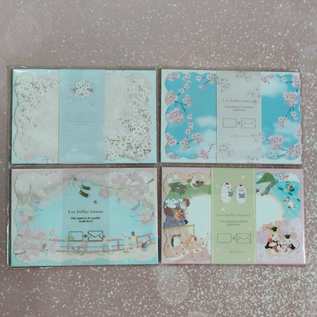 ชุดกระดาษเขียนจดหมาย พร้อมซอง ลายน่ารัก สวยๆ