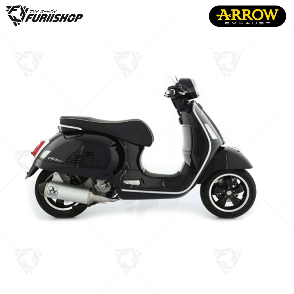 ท่อสูตร/ท่อแต่ง/ท่อไอเสีย Arrow Aluminium New logo : for Vespa GTS/GTV300HPE/250 ปี 2023ขึ้นไป