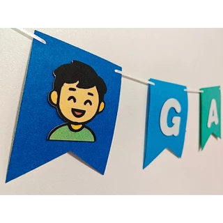 [สั่งทำชื่อได้] ธงราวตัวอักษร ป้ายชื่อสั่งทำ ธง Welcome ชื่อเด็ก ธงปาร์ตี้ งานวันเกิด