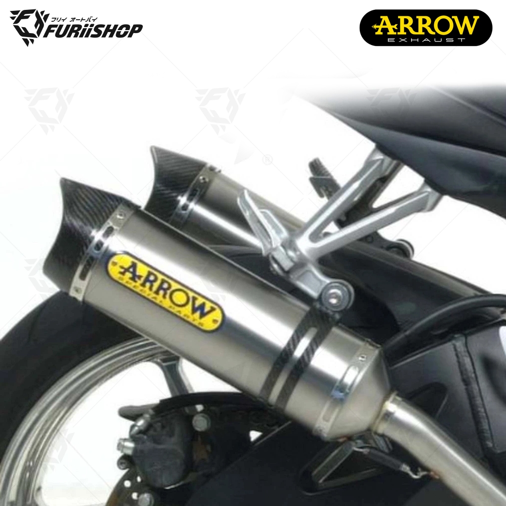 ท่อสูตร/ท่อแต่ง/ท่อไอเสีย Arrow Slip Titanium-Carbon : for Kawasaki Z1000 2010-2020/Z1000 Sx 2011-20