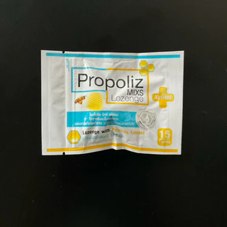 **ซอง 15 เม็ด**Tablet Propoliz Mixs Lozenge เม็ดอม ดั้งเดิมโพรโพลิซ มิกซ์ ช่องปากลำคอ