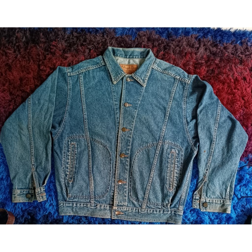 Vintage Wrangler Jacket Jeansขนาด: อก 23.5"(47)            ยาว 26"            ไหล่ 21"             แ