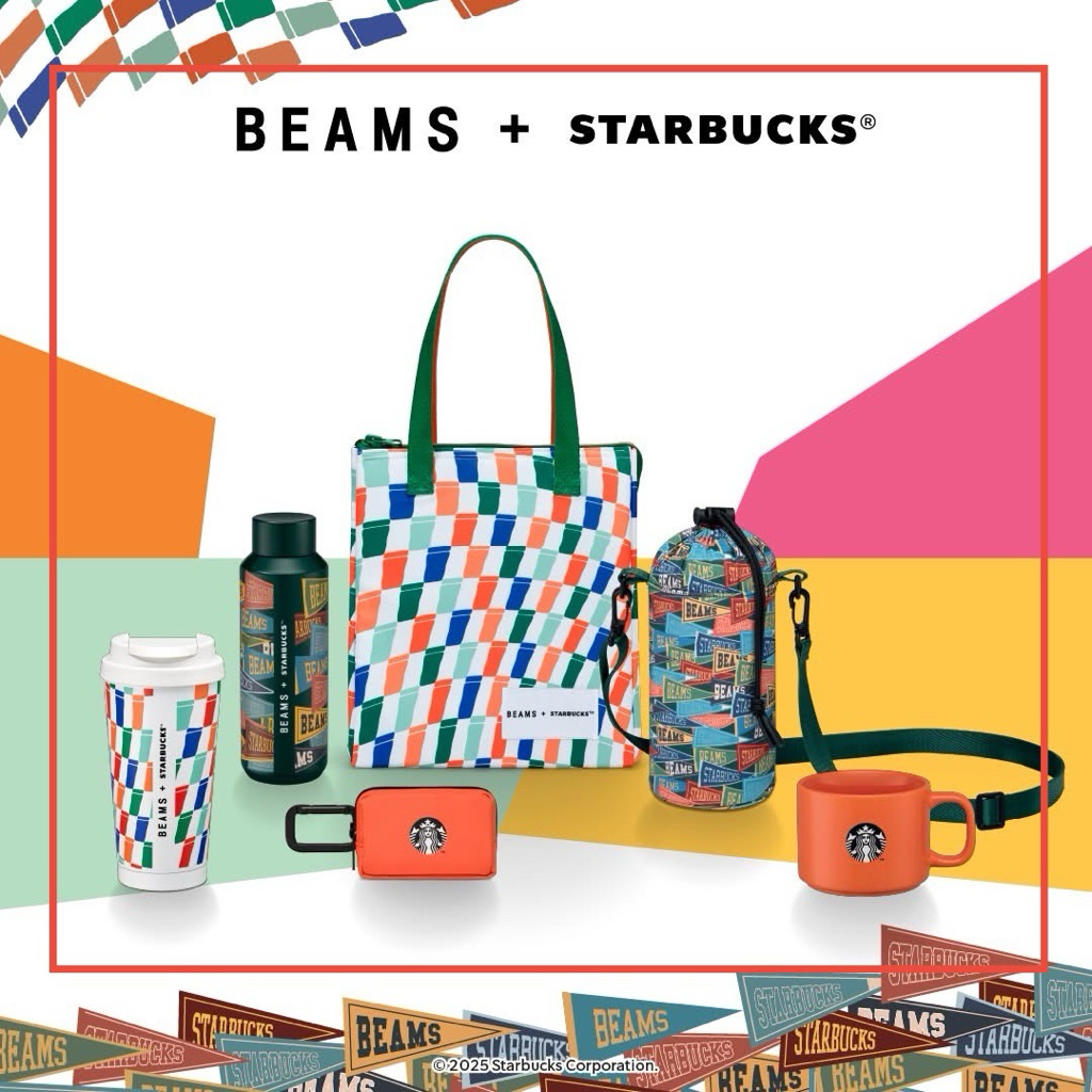 💯%BEAMS + Starbucks Checkered💯%จำหน่ายแต่ของแท้100%