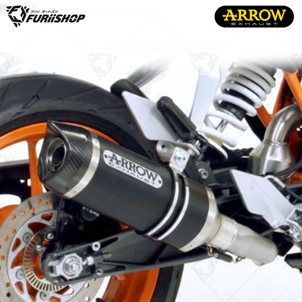 ท่อสูตร/ท่อแต่ง/ท่อไอเสีย Arrow dark carbon : for KTM Duke 250 17-18/390 14-16/RC 390 14-16 /RC200/R
