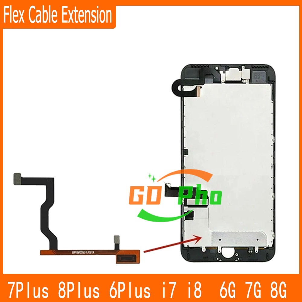 แพรต่อปุ่มโฮม สำหรับ 7Plus 8Plus 6Plus 6sPlus i7 i8 6S 6G 7G 8G Fingerprint Sensor Flex Cable Extens