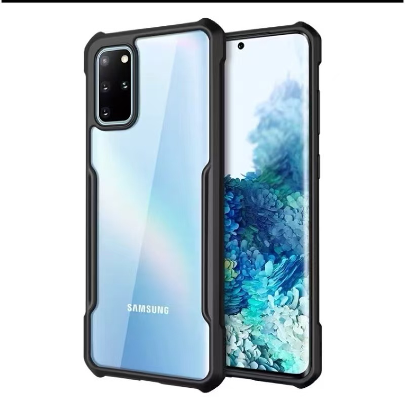 เคสขอบสี หลังใส สำหรับSamsung Note10lite A20 A30เคสกันกระแทก