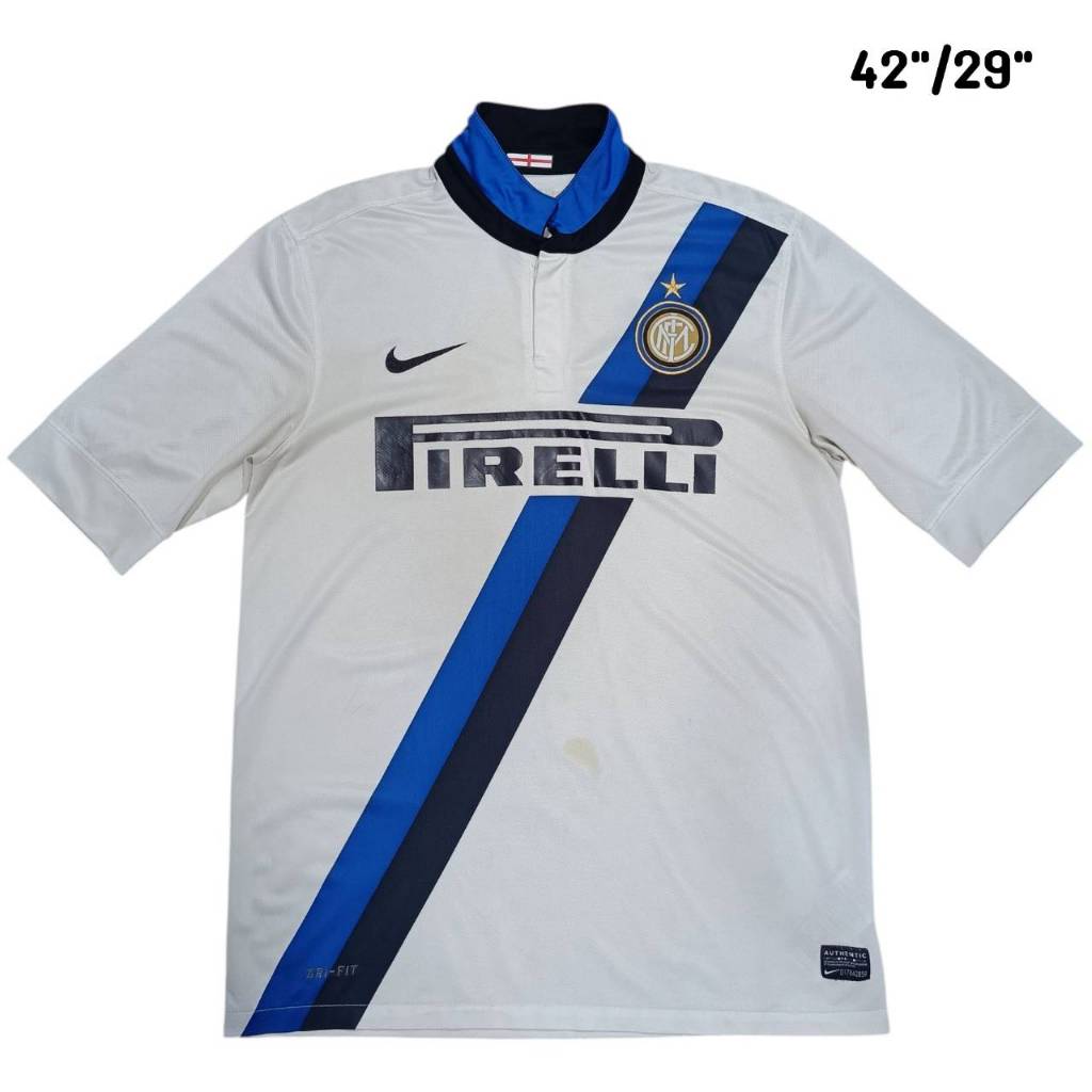 NIKE INTER MILAN FC 2011-12 AWAY JERSEY football Shirt Size M  เสื้อบอล ไนกี้ อินเตอร์ มิลาน สีขาว ม