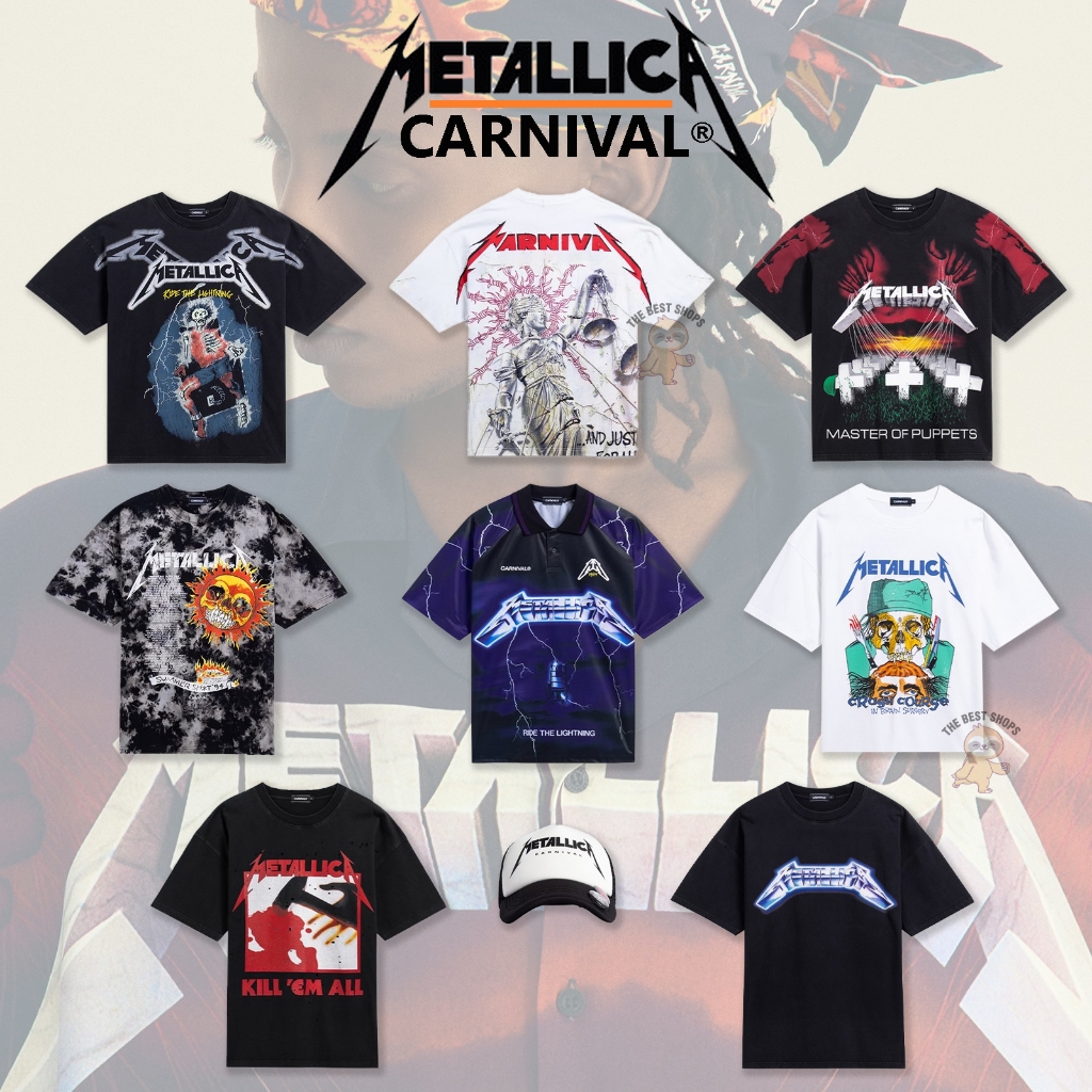 [สินค้าพร้อมส่ง] เสื้อ CARNIVAL® x Metallica Part 1 และ Part 2 ของแท้ 100%