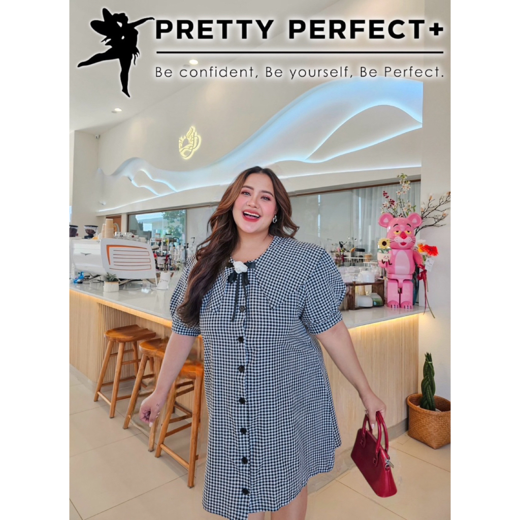 |ส่งด่วน/พร้อมส่ง| Scotch Cute dress เดรสคอบัว Bigsize อก 38-68” (PT)