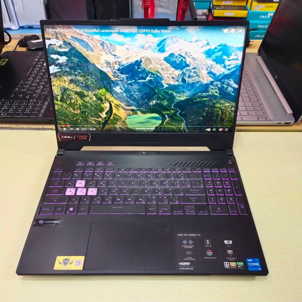 ASUS TUF GAMING F15 FX507ZC4-HN081W สภาพเครื่อง 95% (ประกันศูนย์ 27/04/2026)