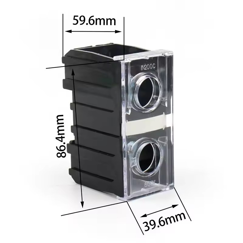 IN12BK : เทอมินอลบล็อค 2 ช่อง 20A /0.75-2 mm²