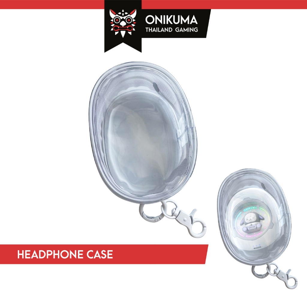 Onikuma Earphone Case กระเป๋าใส่หูฟังเอนกประสงค์ ขนาดเล็ก พร้อมตะขอเกี่ยว