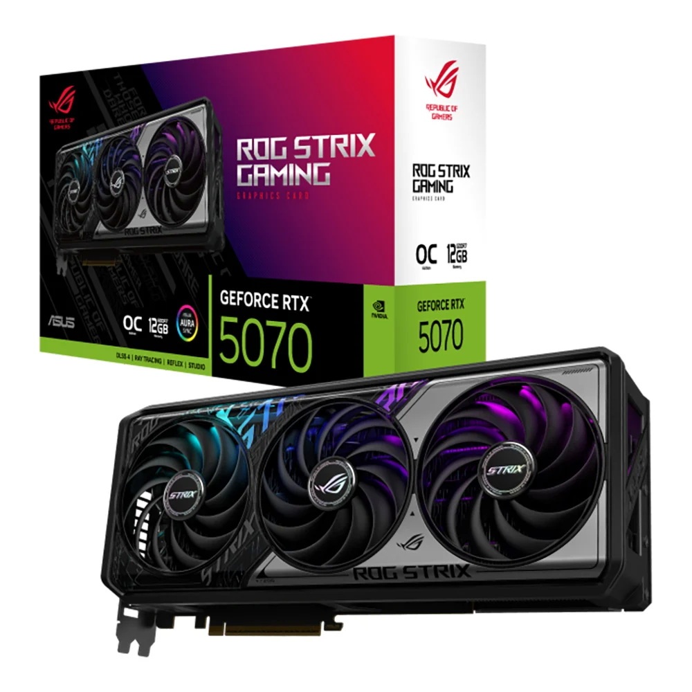 VGA (การ์ดแสดงผล) ASUS ROG STRIX GEFORCE RTX 5070 12GB GDDR7 OC EDITION (ROG-STRIX-RTX5070-O12G-GAMI