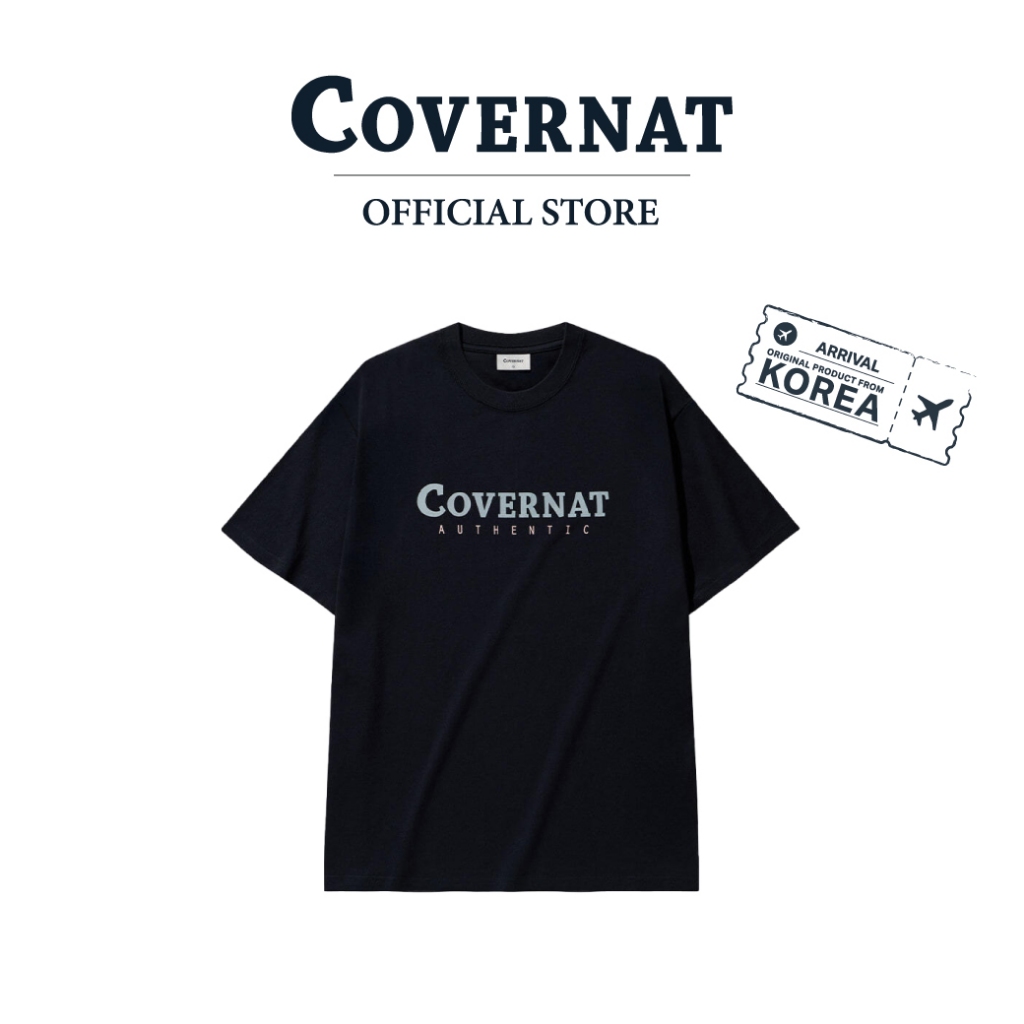 COVERNAT เสื้อยืด รุ่น Basic Striped T-Shirt Navy (70141SSPSSU_S6NAXX)