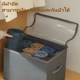 42Lกล่องรองเท้าผ้า ประตูเดี่ยว - กันฝุ่น พับเก็บได้ สำหรับตู้เสื้อผ้า จัดระเบียบง่าย กล่องใส่รองเท้า เก็บรองเท้าได้ 6 คู