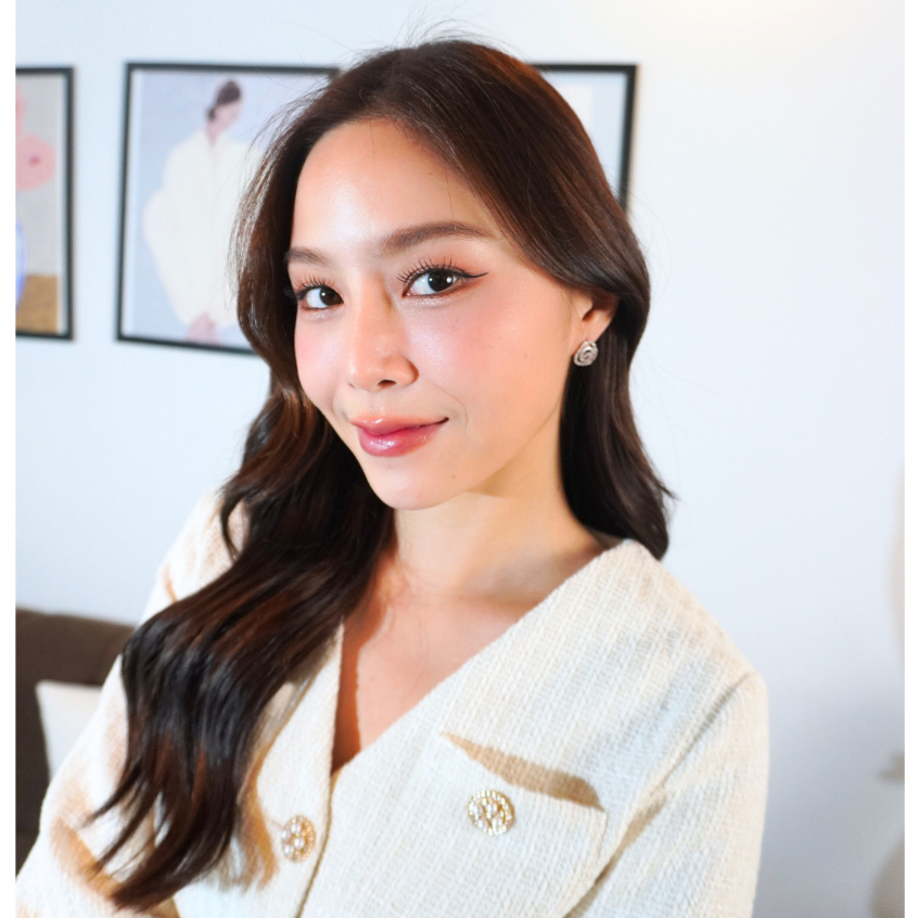 Kind Jewelry ต่างหูติดหู Rose Earring (นางแบบใส่งานจริง) - รูปที่ 6