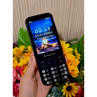 inovo โทรศัพท์ปุ่มกด I-18 ระบบ Dual SIM (2 ซิม) จอกว้าง 3.9 นิ้ว ปุ่มใหญ่ ลำโพงดัง ประกัน 1 ปี