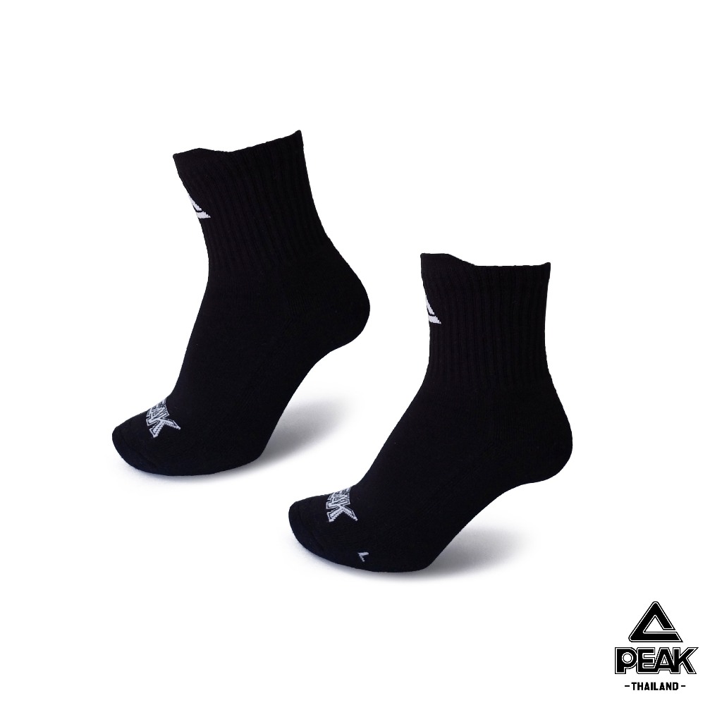 PEAK Basketball Socks Mid Cut ถุงเท้าบาสเกตบอล พีค ข้อกลาง นุ่ม กระชับ รองรับแรงกระแทก ระบายอากาศดี รุ่น WW59026 ราคา ถูกที่สุด ดีลบีเคเค แกลเลอรีภาพที่ 9
