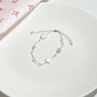 กำไลข้อมือเชือกสีเงิน ✨ silver string bracelets 🤍