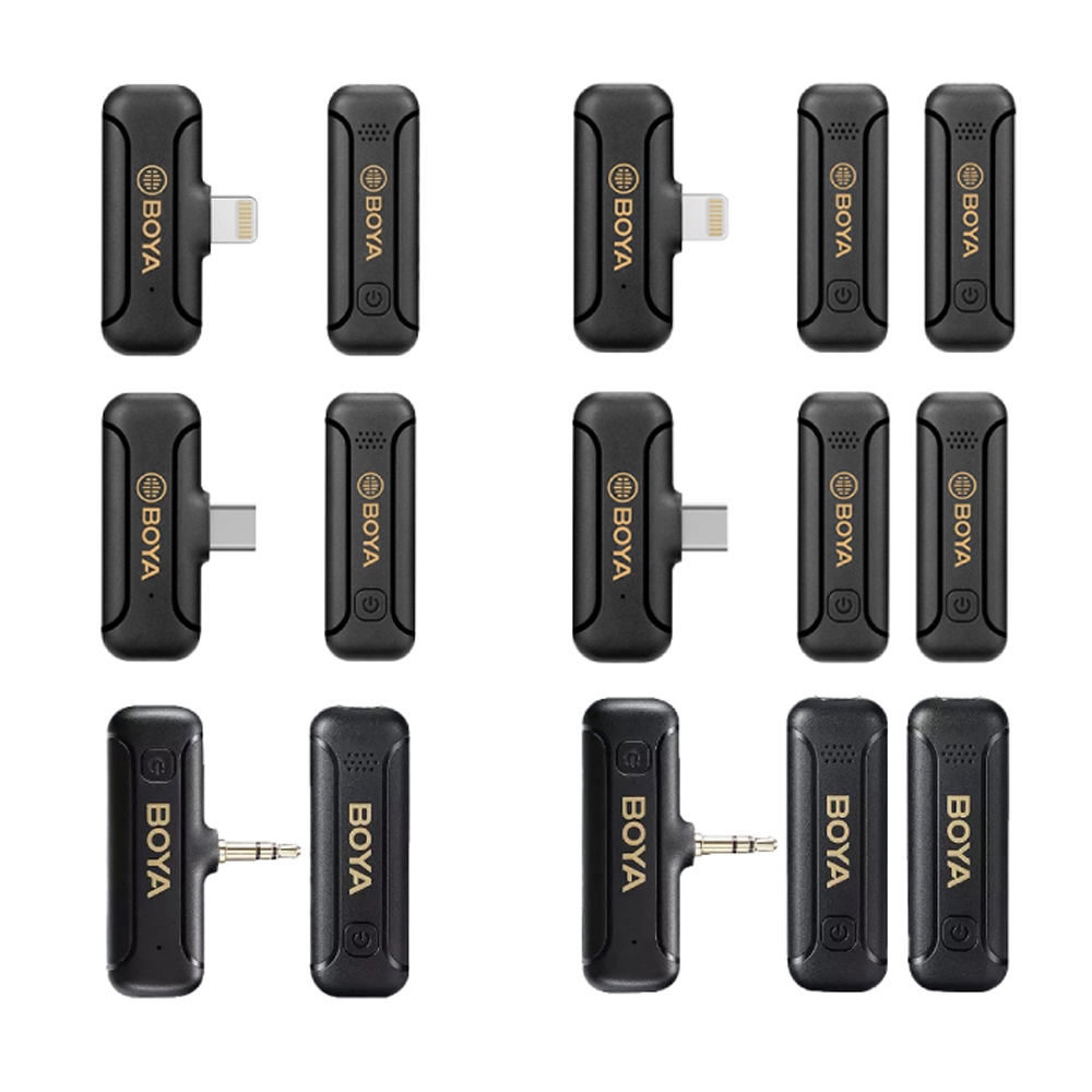 BOYA BY-WM3T2 Mini 2.4GHz  ไมค์โครโฟนไร้สาย USB-C / Lightning / 3.5mm ประกันศูนย์