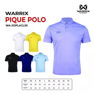 Warrix รุ่น PIQUE (WA-212PLACL30) Polo Polyester 100%