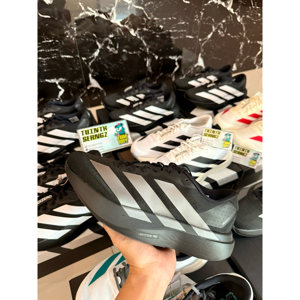 [พร้อมส่งในไทย📌] Adidas Adizero EVO SL “Core Black / Iron Metallic”[มือ 1 ของแท้💯%][Men Size]