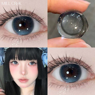 Mill Creek【New💨💨】คอนแทคเลนส์สีอ่อนน้ำตาลธรรมชาติชมพู ใส ชุ่มชื้น สบายตัว 2pcs