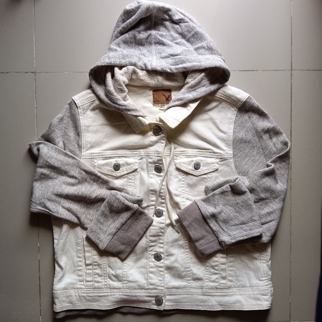 📍 AMERICAN EAGLE JACKET JEANS SZ.XL ผู้หญิง สีตามรูป*