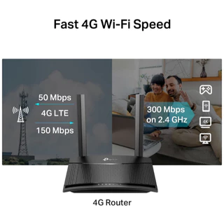 TP-Link TL-MR101 เราเตอร์ใส่ซิม 300 Mbps Wireless N 4G LTE Router รองรับ 4G ทุกเครือข่าย* ประกัน 3 ปี
