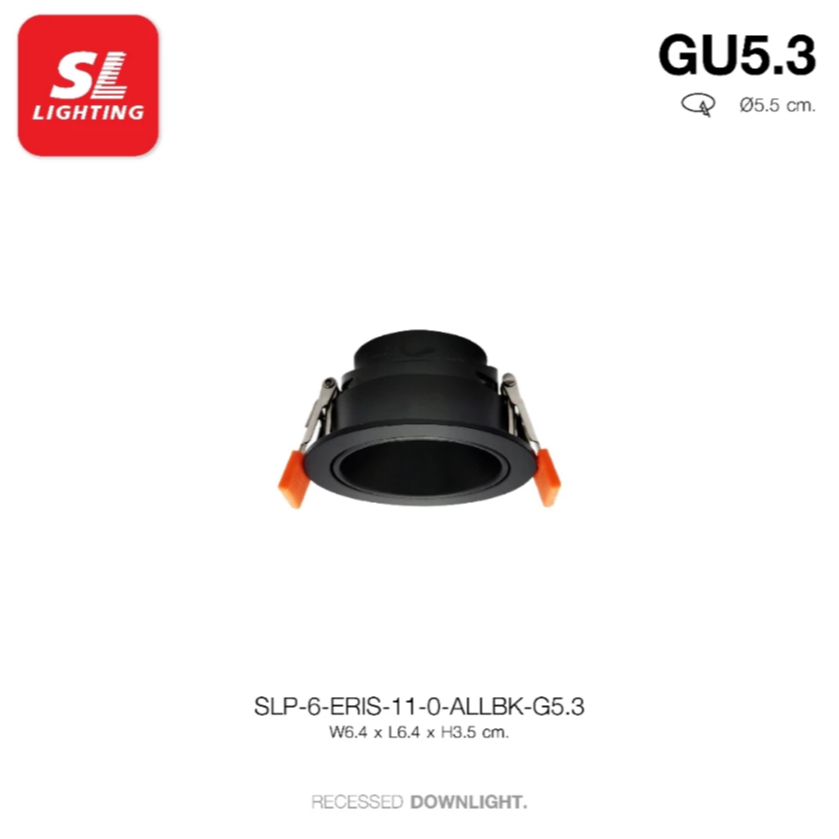 SL LIGHTING Downlight MR11 GU5.3 ดาวน์ไลท์ฝังฝ้า เปลี่ยนหลอดด้านหน้า รุ่น ERIS หลอดเล็ก สว่างมาก - รูปที่ 2