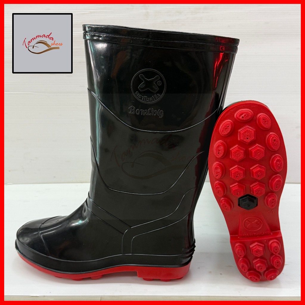 รองเท้าบูทกันน้ำ Bowling รองเท้าบูทโบลิ่ง รองเท้าบูทกันน้ำสำหรับผู้ชายและผู้หญิง