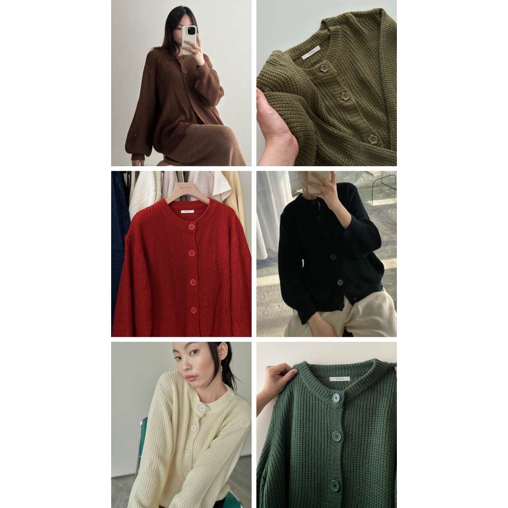FADTHINGS - biscoff cardigan (7 colors )🧵🧶