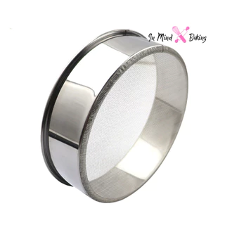 ที่ร่อนแป้ง ตระแกรงร่อนแป้ง สแตนเลส สําหรับร่อนแป้ง กระชอนสแตนเลส Stainless steel flour sieve(ขนาด 15 cm)