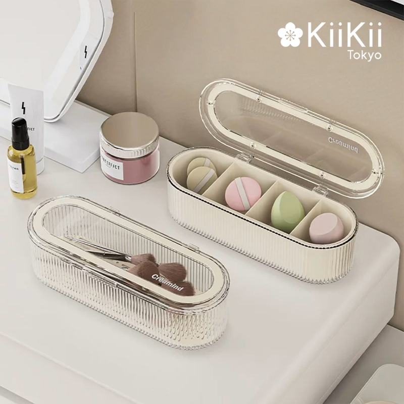 KiiKii Beauty กล่องเก็บแปรงแต่งหน้า กล่องใส่ของ กล่องเก็บเครื่องสําอาง กล่องเก็บของเอนกประสงค์
