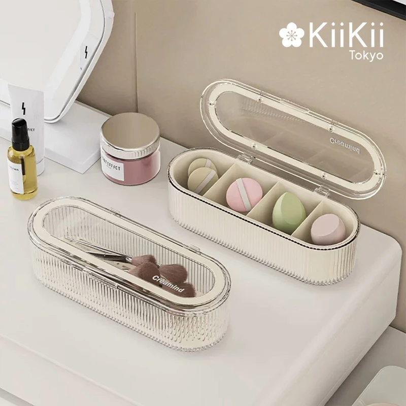 KiiKii Beauty กล่องเก็บแปรงแต่งหน้า กล่องใส่ของ กล่องเก็บเครื่องสําอาง กล่องเก็บของเอนกประสงค์