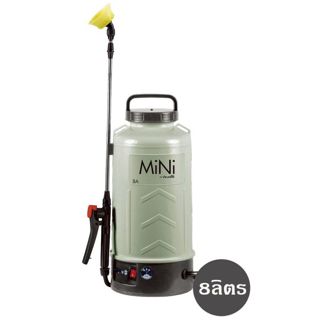 ใหม่เครื่องพ่นยาแบตเตอรี่ลิเธียม MINI 5 ลิตร 8 ลิตร 5.5 บาร์ น้ำหนักเบา วีโกเทค ราคา ถูกที่สุด ดีลบีเคเค แกลเลอรีภาพที่ 5