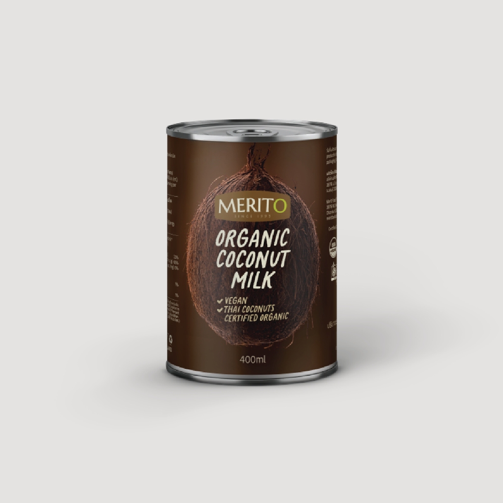 MeritO Organic Coconut Milk 400ml. (เมอริโต้ กะทิออร์แกนิค 400มล)